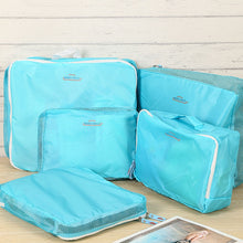 Load image into Gallery viewer, IUX 5 pcs/set Fashion Double Zipper Waterproof Polyester Men and Women Luggage Travel Bags Packing Cubes Organizer Wholesale