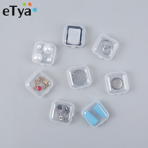 eTya 10pcs Portable Women's Mini Jewelry Box Organizer Case Travel Accessories Multifunction Jewelry Packaging Box Dropshipping